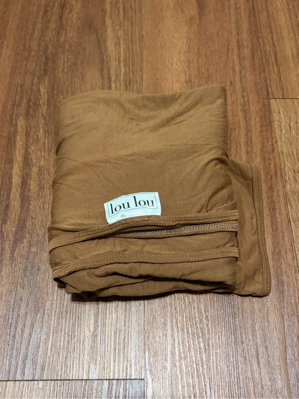 Lou Lou & Company Kids Stretch Swaddle in Solid Brown 48” Square Super Soft